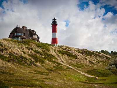 Leuchtturm auf der deutschen Insel Sylt